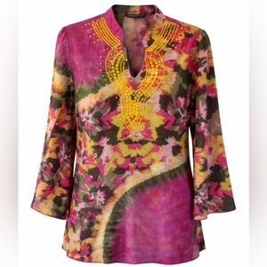 Chaudry KC women's Embellished top NWT size S